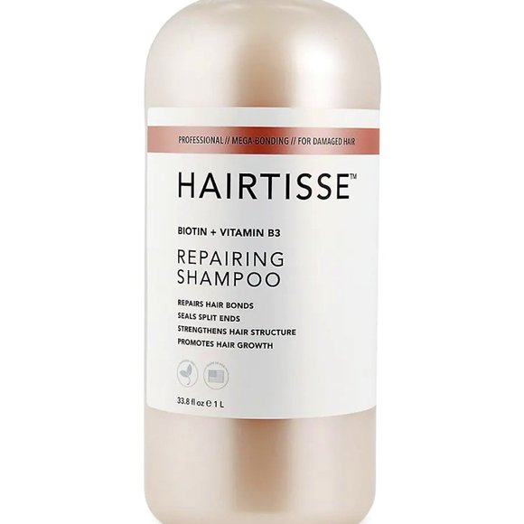 HAIRTISSE Biotin + Vitamin B3 Repairing Shampoo 33.8 oz 1 L Repairs Hair Bonds